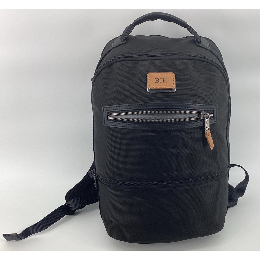 Tumi alpha bravo Cannon Nylon Laptop Backpack black One Zipper Not Working